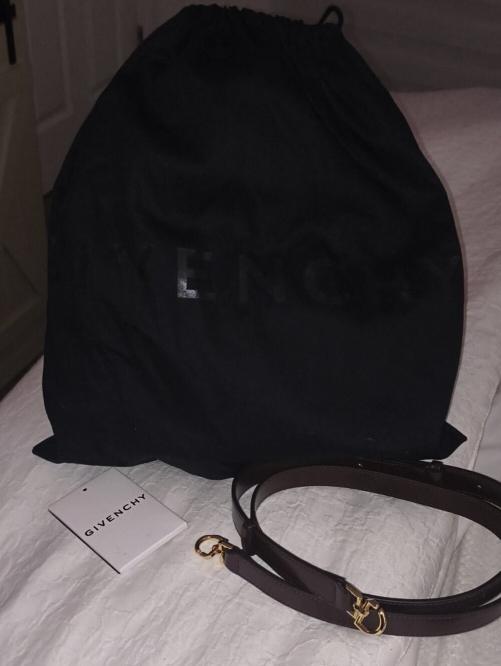 Givenchy Dark Brown Mini Leather Top-Handle Bag - Picture 9 of 9